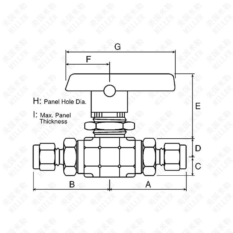 進口不銹鋼針型閥尺寸